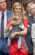 PEOPLE - Carrie Johnson und Baby Romy bei der Rücktrittsrede von Premierminister Boris Johnson