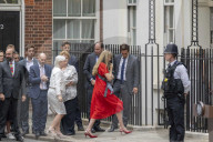 PEOPLE - Carrie Johnson und Baby Romy bei der Rücktrittsrede von Premierminister Boris Johnson