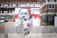 Mural of England forward Fran Kirby