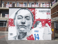 Mural of England forward Fran Kirby