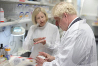 Prime Minister Boris Johnson visits Francis Crick Institute