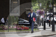 Ministers arrive to attend the weekly Cabinet meeting