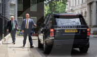 Prime Minister Boris Johnson departs No10 for PMQ's