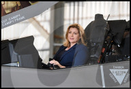 File Picture - Penny Mordaunt visits F35 Fighter Jet Pilots