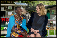 File Picture - Penny Mordaunt visits Africa