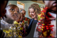 File Picture - Penny Mordaunt visits Africa