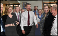 File Picture - Jeremy Hunt with his supporters