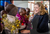 File Picture - Penny Mordaunt visits Africa