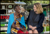 File Picture - Penny Mordaunt visits Africa
