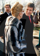 Exclusif: Donald et Ivana Trump assistent a l'investiture de George Bush