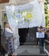 Russians Against War | Presentations of humanitarian initiatives outside the Russian Embassy in London