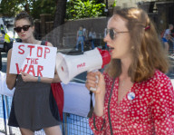 Russians Against War | Presentations of humanitarian initiatives outside the Russian Embassy in London