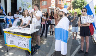 Russians Against War | Presentations of humanitarian initiatives outside the Russian Embassy in London