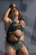 Megan Thee Stallion performing at Lollapalooza in Paris