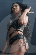 Megan Thee Stallion performing at Lollapalooza in Paris