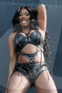 Megan Thee Stallion performing at Lollapalooza in Paris