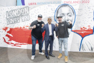 Screening of England's UEFA Women’s EURO 2022 semi-final match v Sweden in Trafalgar Square, London.