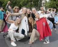 Screening of England's UEFA Women’s EURO 2022 semi-final match v Sweden in Trafalgar Square, London.