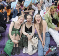 Screening of England's UEFA Women’s EURO 2022 semi-final match v Sweden in Trafalgar Square, London.