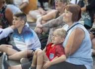 Screening of England's UEFA Women’s EURO 2022 semi-final match v Sweden in Trafalgar Square, London.