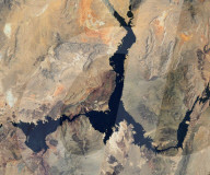 NEWS -  NASA zeigt Rückgang des Wasserstands im Lake Mead über 20 Jahre, Arizona, USA