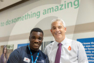 Health Sec Steve Barclay donates blood at Stratford Donor Centre