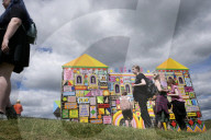 Not a bouncy castle: Hadrian's Wall fort rebuilt in wild colour