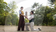 Press photocall for Twelfth Night at Theatre on Kew, Kew Gardens, London