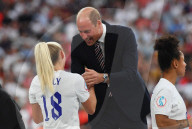 FUSSBALL - Prinz William gratuliert Englands Frauen zum EM-Titel