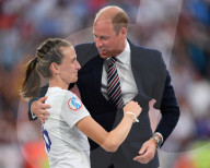 FUSSBALL - Prinz William gratuliert Englands Frauen zum EM-Titel