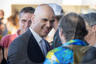 NEWS - Bundesrat Alain Berset spricht vor der versammelten Menge an der Bundesfeier in Luzern