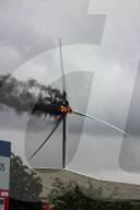 NEWS - eine regenerative Energie mehr: Ein Windrad nahe Hull hat Feuer gefangen