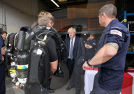 Prime Minister Boris Johnson visits the Defence Diving School
