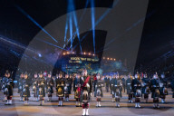 FEATURE - Royal Edinburgh Military Tattoo Preview Performance vor dem Edinburgh Castle