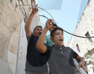 NEWS - Spannungen zwischen Palästinensern und israelischen Juden in der Altstadt von Jerusalem
