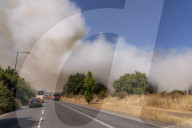 Grass fire in London