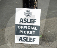 ASLEF picket line outside of Willesden Junction rail station on the day of a national rail strike, London, Great Britain 
13th August 2022