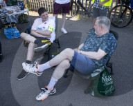ASLEF picket line outside of Willesden Junction rail station on the day of a national rail strike, London, Great Britain 
13th August 2022
