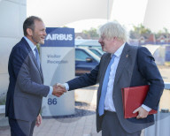 PM Boris Johnson visits Airbus UK Factory