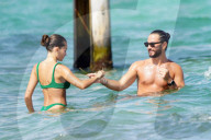 Thylane Blondeau And Her Boyfriend Beachside - St Tropez