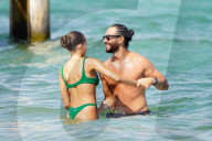 Thylane Blondeau And Her Boyfriend Beachside - St Tropez