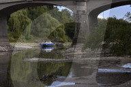 NEWS - Deutschland: Der Rhein bei Niedrigwasser