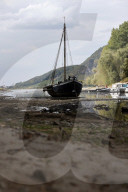 NEWS - Deutschland: Der Rhein bei Niedrigwasser