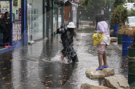 London rain