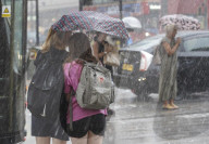 London rain