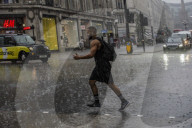 London rain