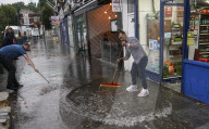 London rain