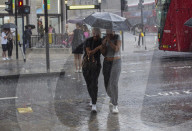 London rain