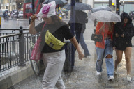 London rain