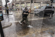 London rain